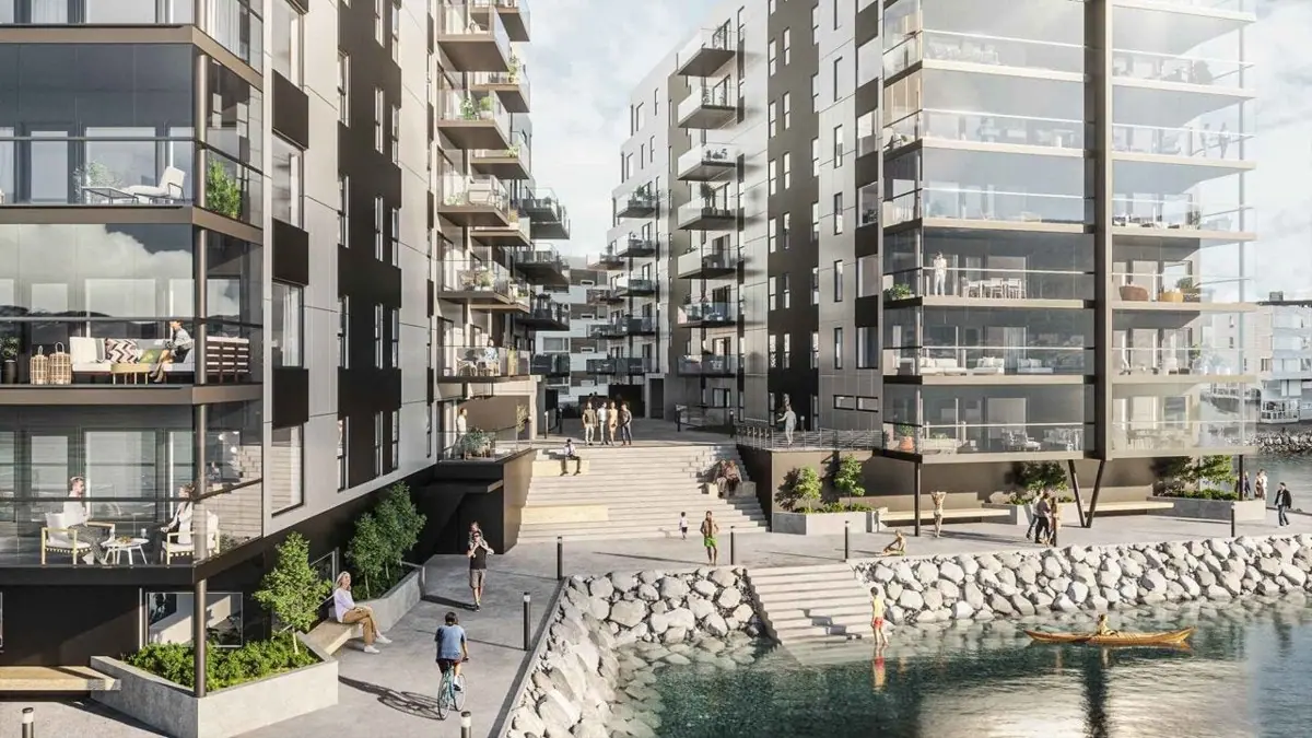 Nyholmen is a new and attractive residential area.